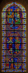 Ss John & James; Klanění tří králů; dárce: Bouchard de Marly (w114) od French School