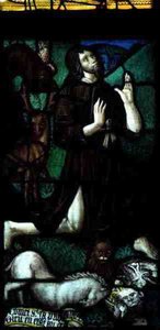 St. John the Baptist in the Wilderness, z Rouen, polovina 16. století (vitráže) od French School