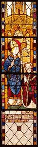 Mikuláše s donátorem, z kaple Saint Nicolas, Norman School, 1370 od French School