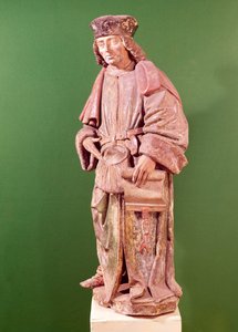 St. Yves de Treguier (1253-1303), z kostela sv. Martina, Amiens (dřevo)