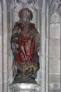 Socha Judith (polychromovaný kámen)