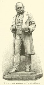 Sochy učenců, Pierre-Paul Broca (rytina) od French School