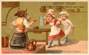 Dušené maso - obecné omámení (chromolitho) od French School