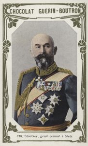 Stoetzer, generální velitel Metz (barevné foto) od French School