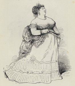 Stout Lady (rytina) od French School