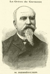 Stávka sklářů v Carmaux, Francie (rytina) od French School