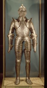 Oblek brnění Jindřicha II. (1519-59) (železo) od French School