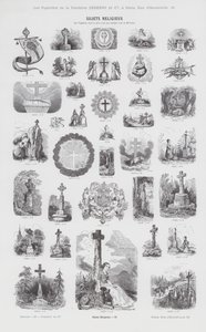 Náboženské předměty (rytina) od French School