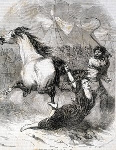 Torment of Brunehaut (nebo Brunehilde) (613) - v „Histoire de France“ od L.-P. Anquetil od French School