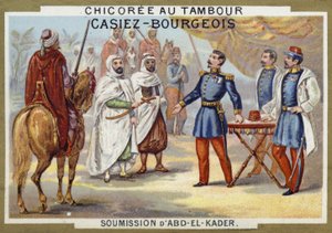 Vzdání se Abdelkadera Francouzům, Alžírsko, 1847 od French School