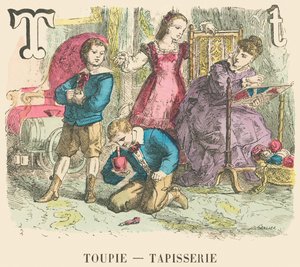 T: Top — Gobelín od French School