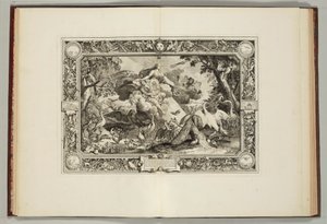 „Královské tapisérie, kde jsou zastoupeny čtyři živly a čtyři roční období“ od Andre Felibien, 1670 od French School