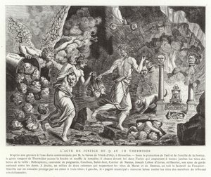Zákon o spravedlnosti 9-10 Thermidor (27.-28. července 1794) od French School