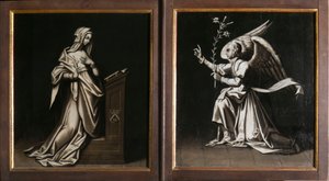 Zvěstování. Triptych Auberyho od French School