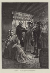 Zatčení Ludvíka XVI. a Marie Antoinetty ve Varennes od French School