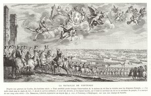 Bitva u Fontenoy, válka o rakouské dědictví, 1745 od French School