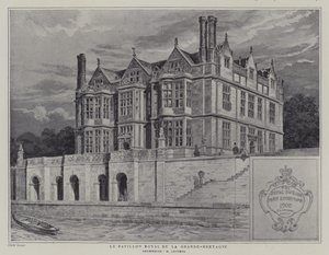 Britský královský pavilon na výstavě Universelle 1900, Paříž (litho) od French School
