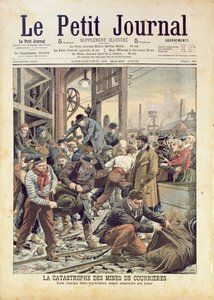Katastrofa v Courrieres, z Le Petit Journal, 25. března 1906