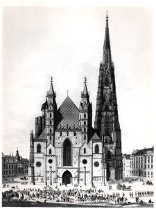 Katedrála svatého Štěpána ve Vídni, 1821 od French School