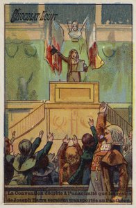 Konvent, který jednomyslně rozhodl, že ostatky Josepha Barry budou převezeny do Pantheonu, 1793 od French School