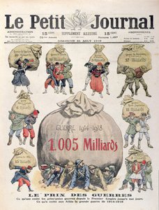 The Cost of Wars od napoleonského období do 1. světové války, přední strana obálky Le Petit Journal, 31. srpna 1919
