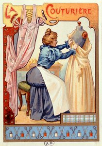 The Couturier, 1899 od French School