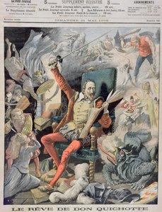 Sen Dona Quijota, ilustrace na obálce z Le Petit Journal, 21. května 1905 od French School