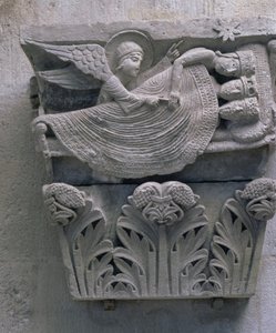 Sen tří králů, původní hlavní město z hlavní lodi katedrály od French School