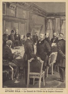 Případ Emile Zola urážky na cti - Rada Řádu legie dHonneur od French School