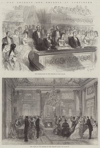Císař a císařovna v Compiegne od French School
