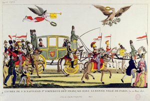 Napoleonův vstup do Paříže 20. března 1815 od French School