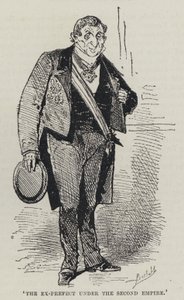 "Bývalý prefekt za druhého císařství" (rytina) od French School