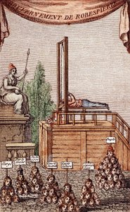 Poprava Robespierra, 28. července 1794 od French School