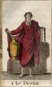 Fortune or Destiny, vládce lidského osudu. Z „Mytologie mládí“ od Pierra Blancharda 1803. od French School