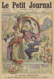 Cesta francouzského prezidenta (barva litho) od French School