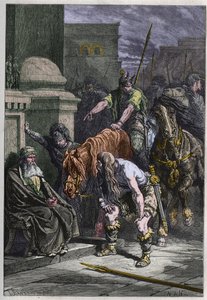 Galové v Římě – rytina z „“ Historie Francie vyprávěná mým vnoučatům“ – od Francoise Guizota – 1872-1876 od French School