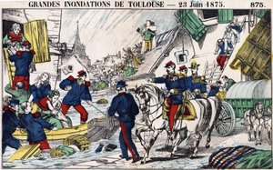 Velké povodně v Toulouse 23. června od French School