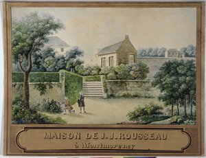 Hermitage v Montmorency (wc na papíře) od French School