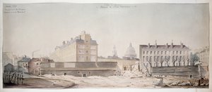 Díra v Rue Monge, College of Navarre a Polytechnic School of Paris, 1870 od French School