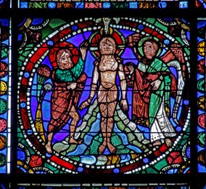 Okno The Life of Christ: Jordan Baptism (w50) od French School
