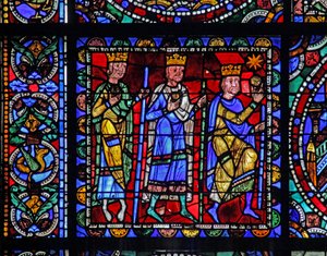 Okno The Life of Christ: The Adoration of Magi - (s dalším panelem) (w50) od French School