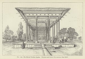 Pavilon zrcadel, Ispahan od French School