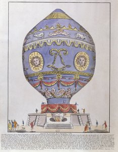 Balónový experiment bratří Montgolfierů v Chateau de la Muette, 21. listopadu 1783 od French School