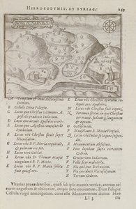 Olivová hora, Jeruzalém, z Itinerarium Hierosolymitanum, J. Cotovico, 1619 od French School