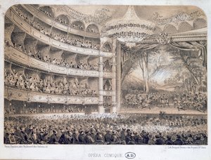 Opera Comique v Paříži, 1850-60 od French School