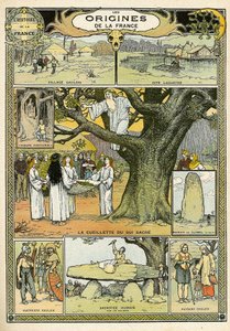 Původ Francie, z knihy "Histoire de France od French School