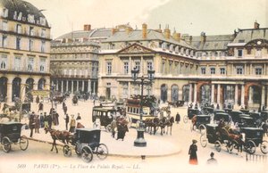 Náměstí Place du Palais Royal v Paříži, 1910 od French School