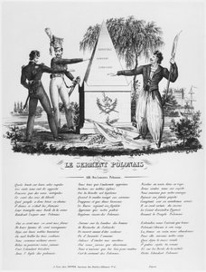 Polská přísaha, píseň polských kopiníků, cca 1830 od French School
