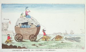 Rychlý příjezd koloniálního zboží, 1807 od French School