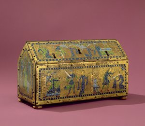 Relikviář sv. Valerie, Limoges, kolem 1170 (měď a smalt)